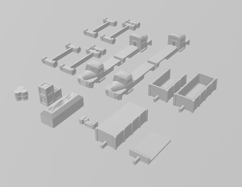 Cargo Trucks by Outland Models 3D Printable 3D print model_4