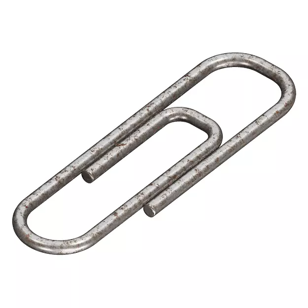Rusty Paper Clip 3D model_0