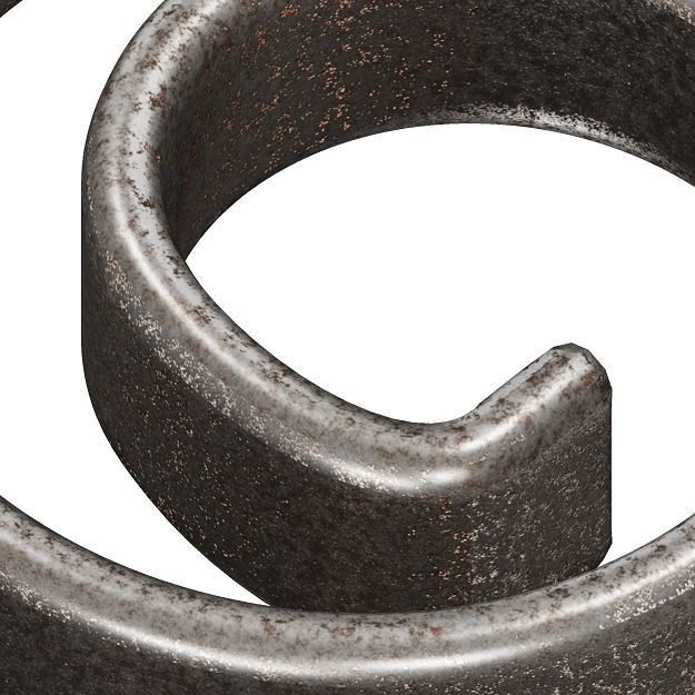 Rusty Spiral Spring 3D model_3