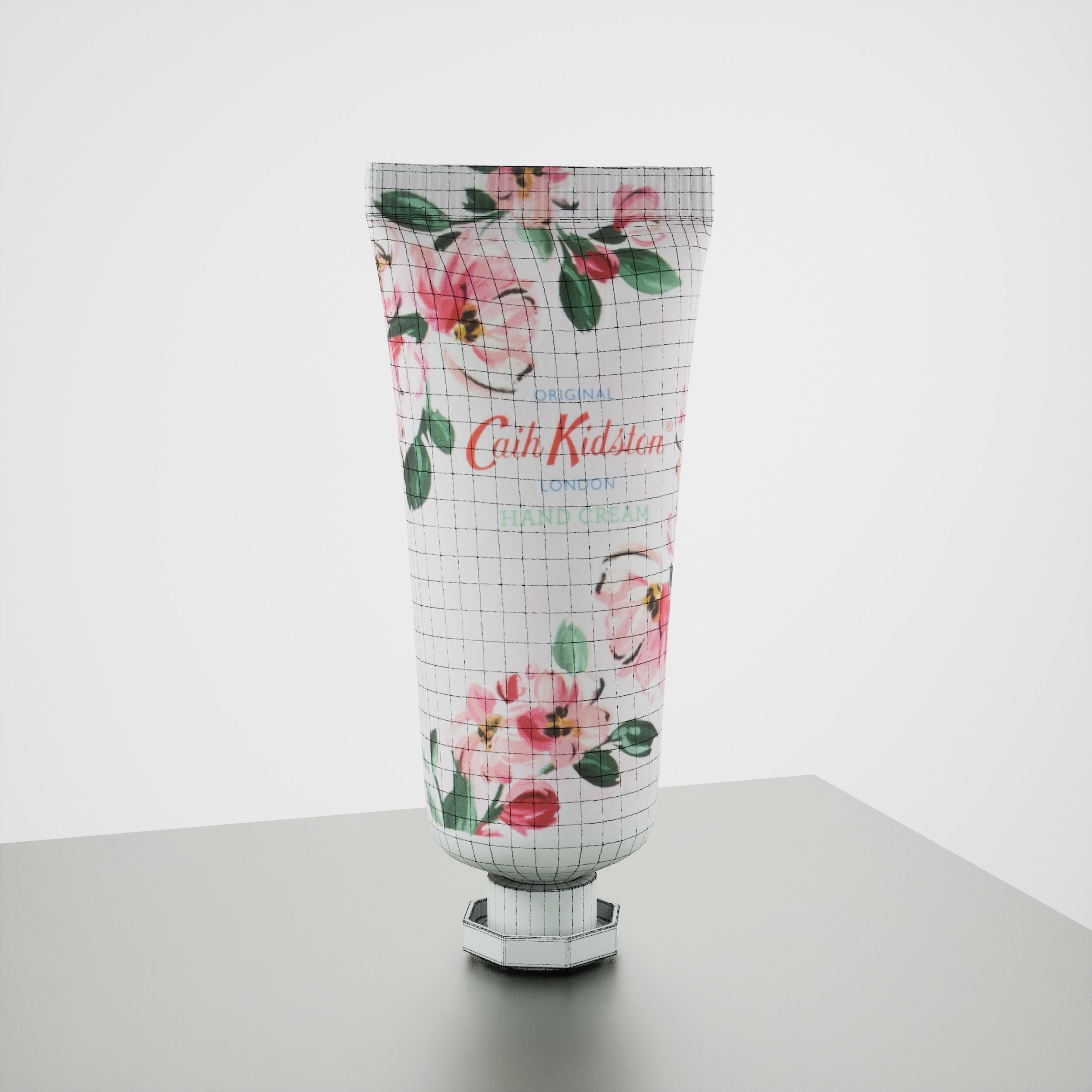 Game-Ready Floral Hand Cream Low-poly 3D model_5