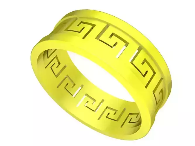 6635 Jewelry Art Gold Unisex Ring 3D print model
