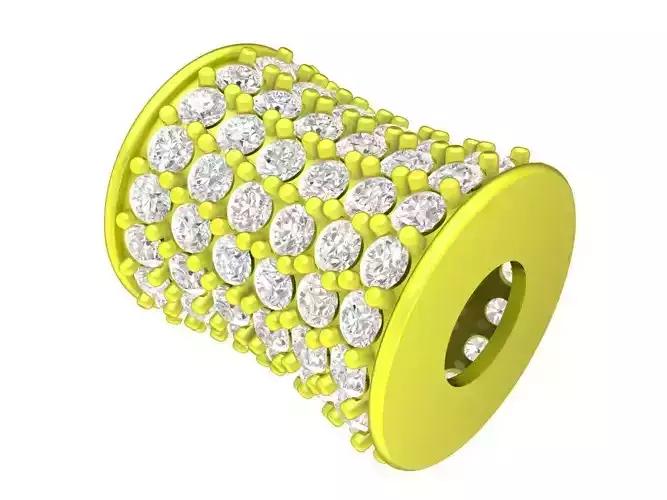 6639 Jewelry Art Diamond Charm Pendant