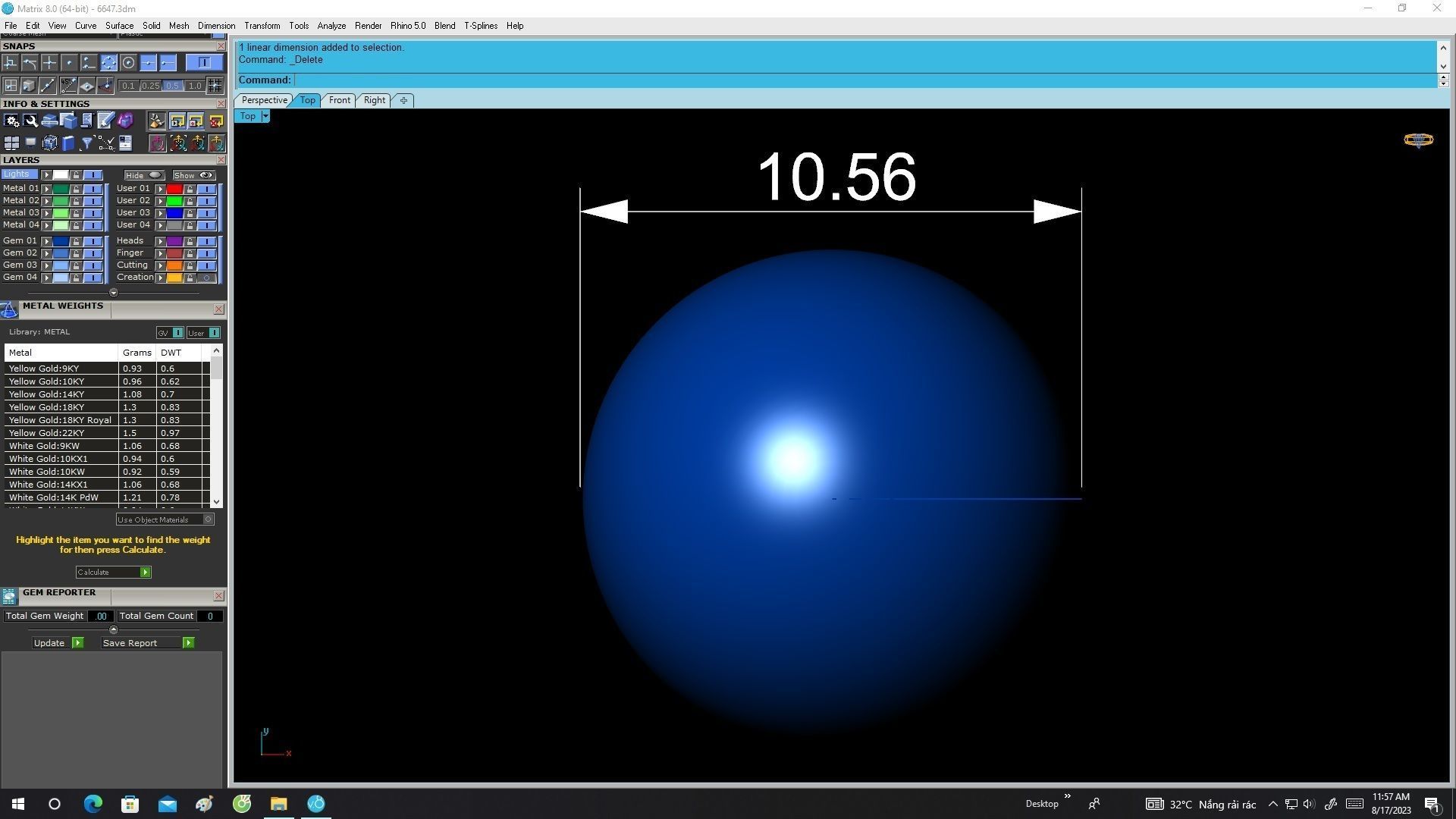 6647 Pearl Women Pendant 3D print model_5