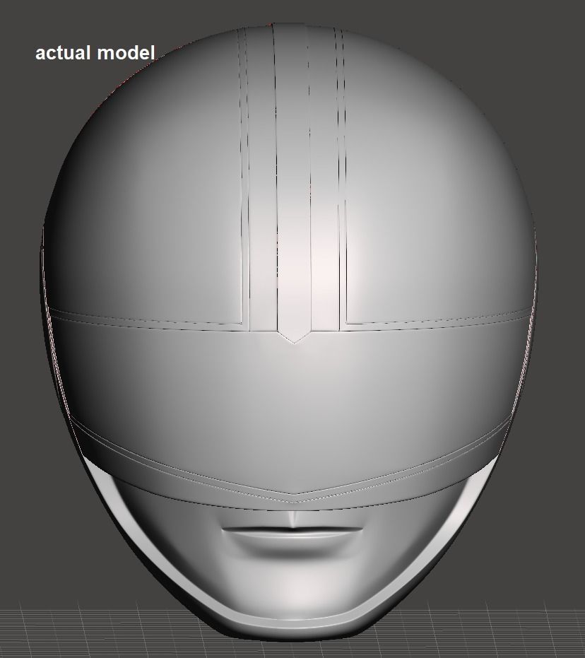 Power Rangers Time Force Blue Ranger helmet 3D print model_5