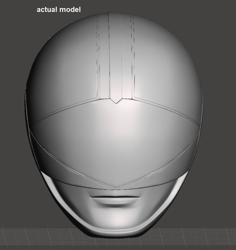 Power Rangers Time Force Green Ranger helmet 3D print model_7