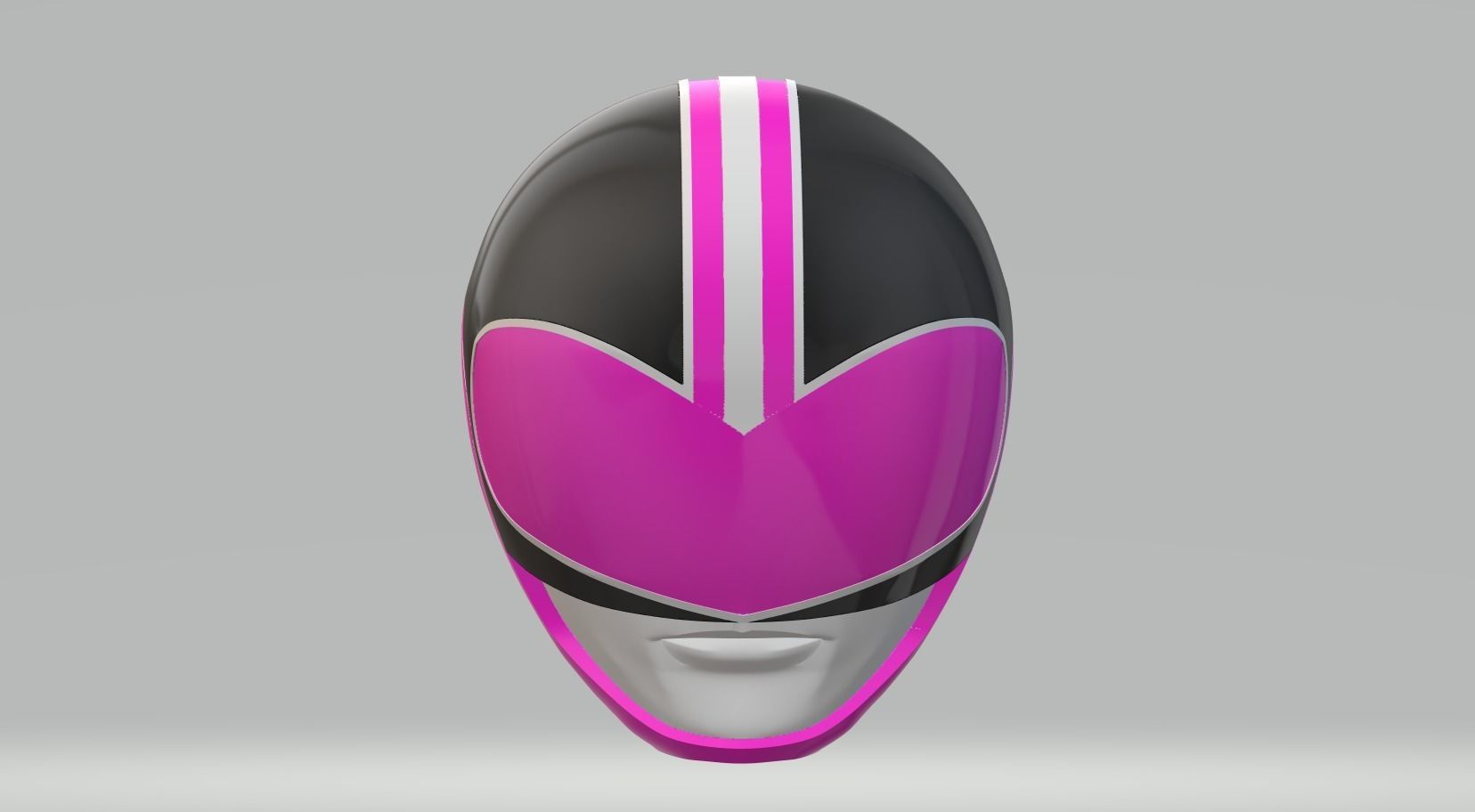 Power Rangers Time Force Pink Ranger helmet 3D print model_2