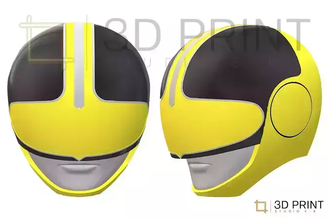 Power Rangers Time Force Yellow Ranger helmet 