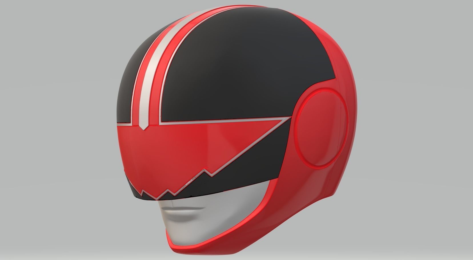 Power Rangers Time Force Quantum Ranger helmet 3D print model_2