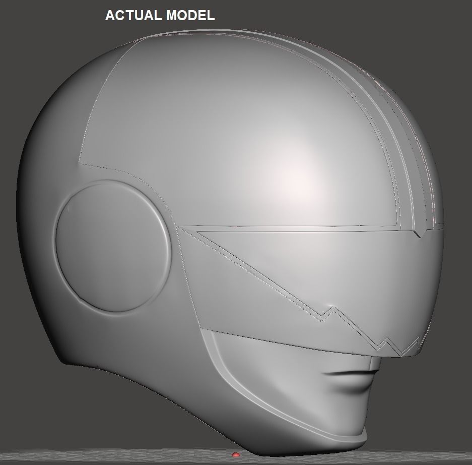 Power Rangers Time Force Quantum Ranger helmet 3D print model_4