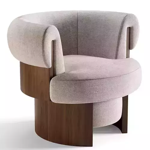 Volta Armchair Low-poly 3D model