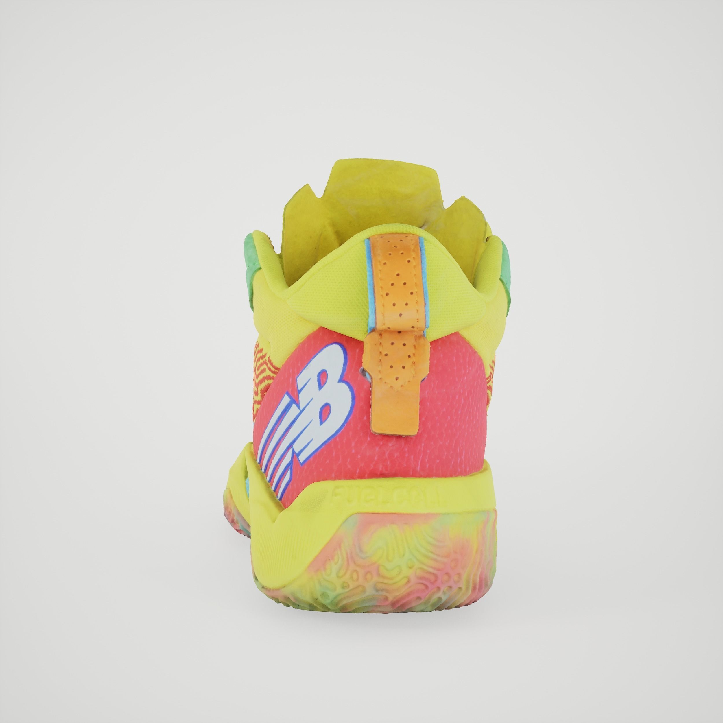 Colorful Sneakers Basketball Shoes 3D model_2