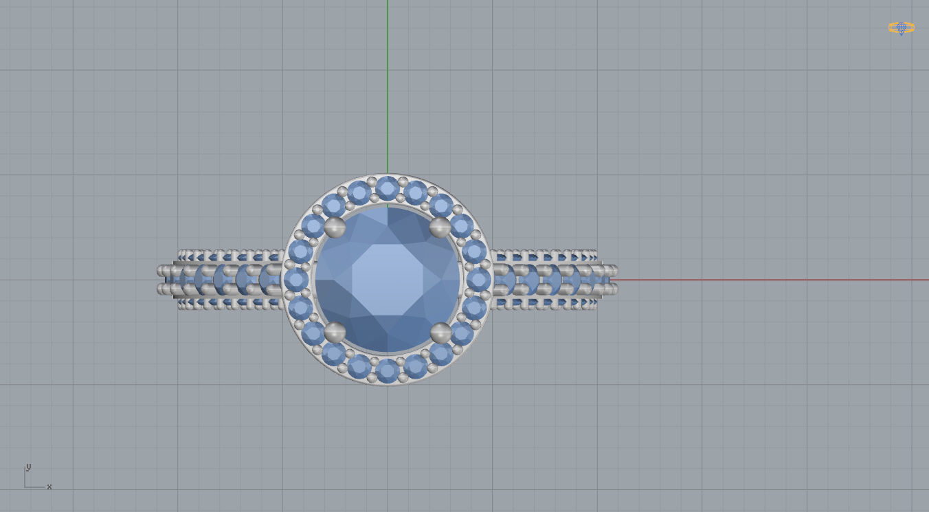 Ring with Heart 3D print model_7