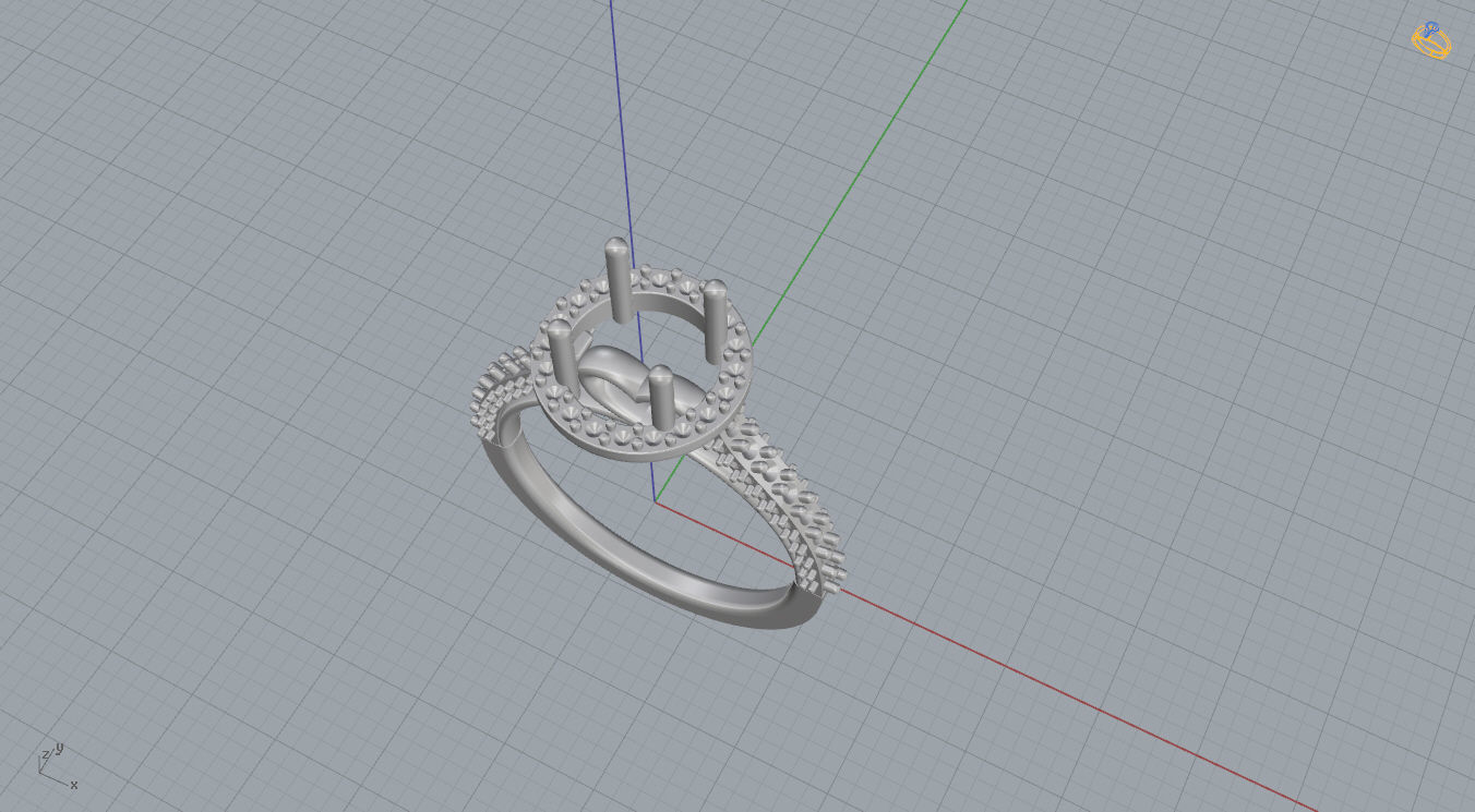 Ring with Heart 3D print model_14