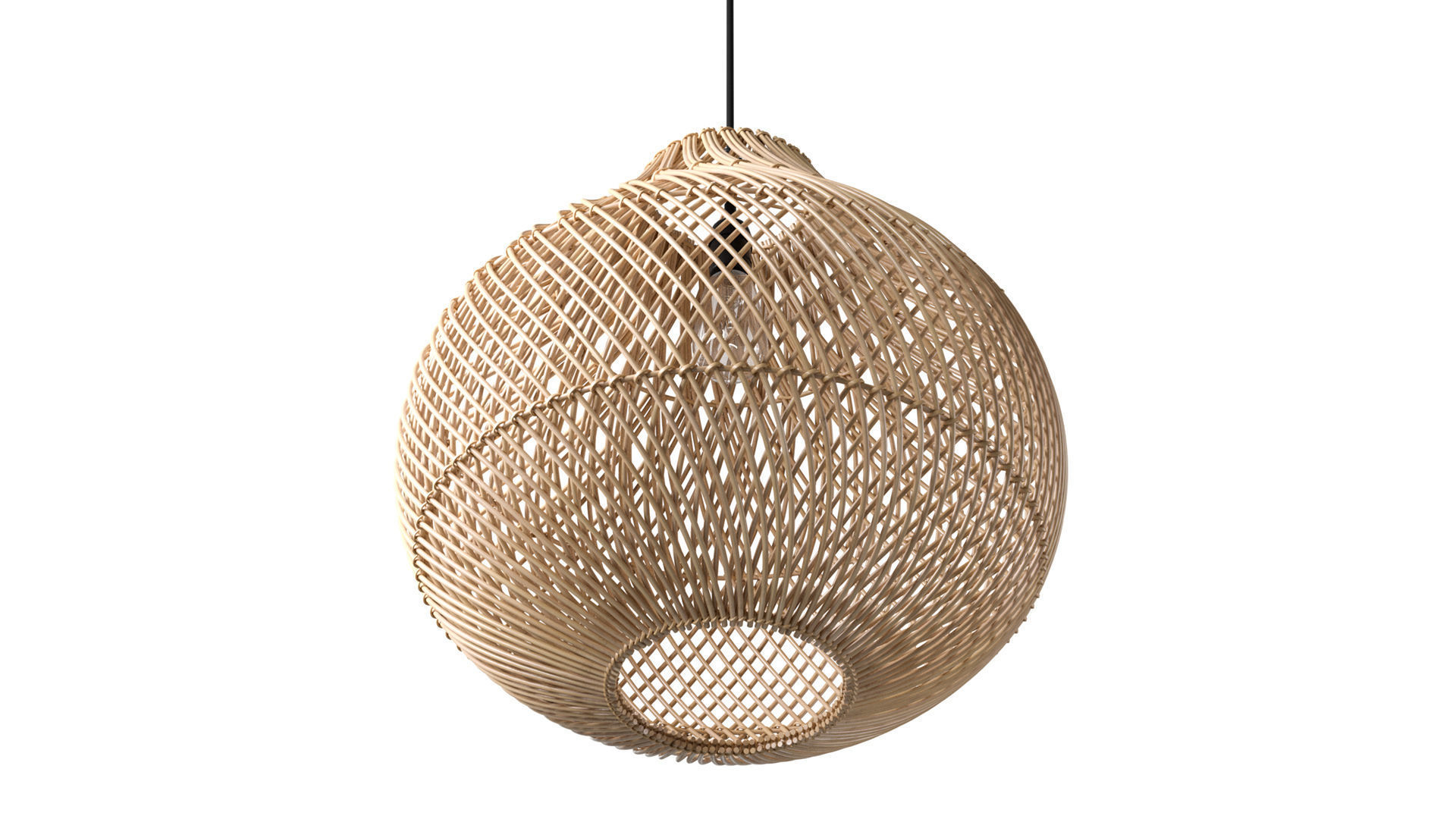 The Bottle Pendant Natural 3D model_5