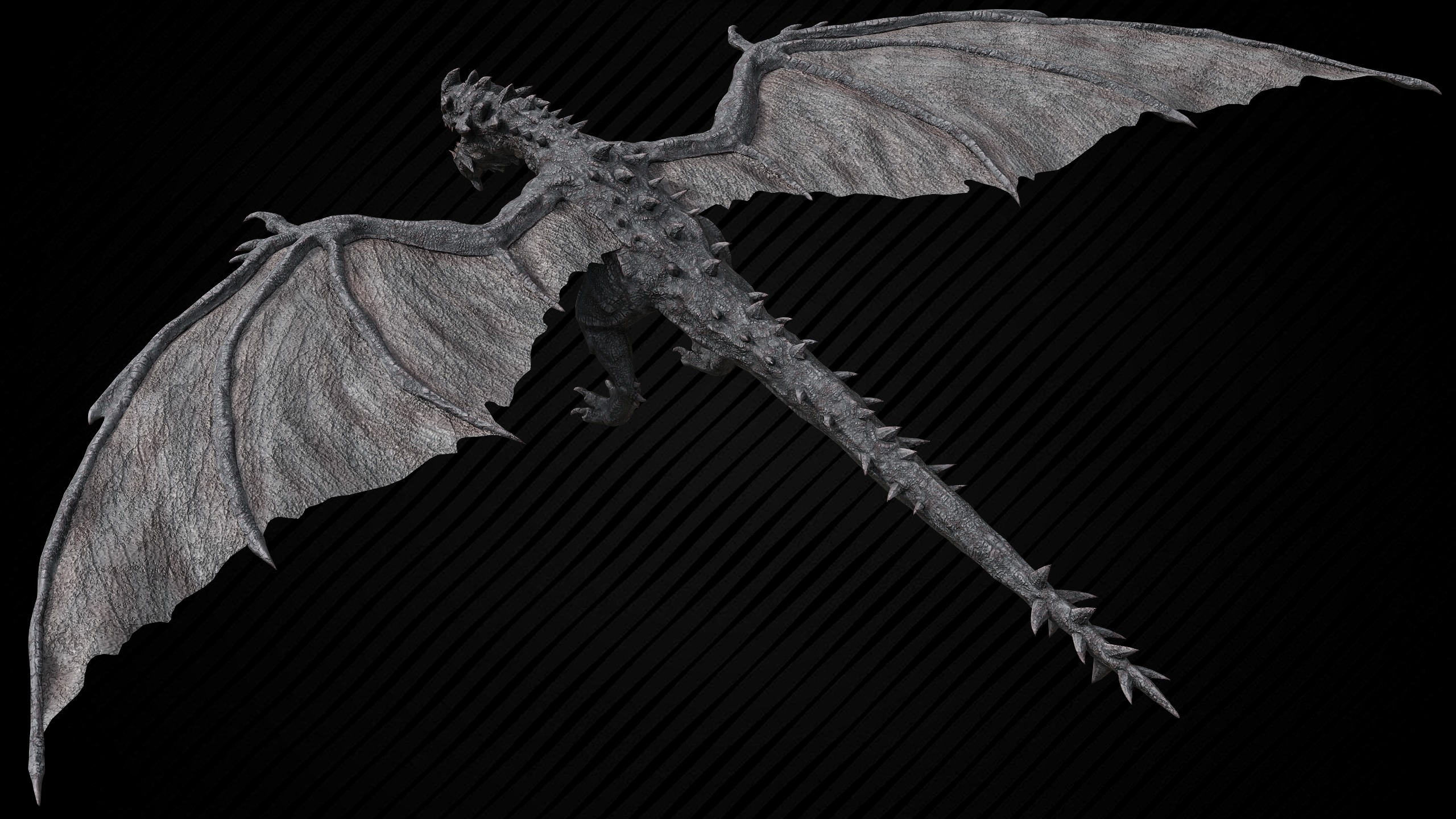Wyvern Dragon Low-poly 3D model_19