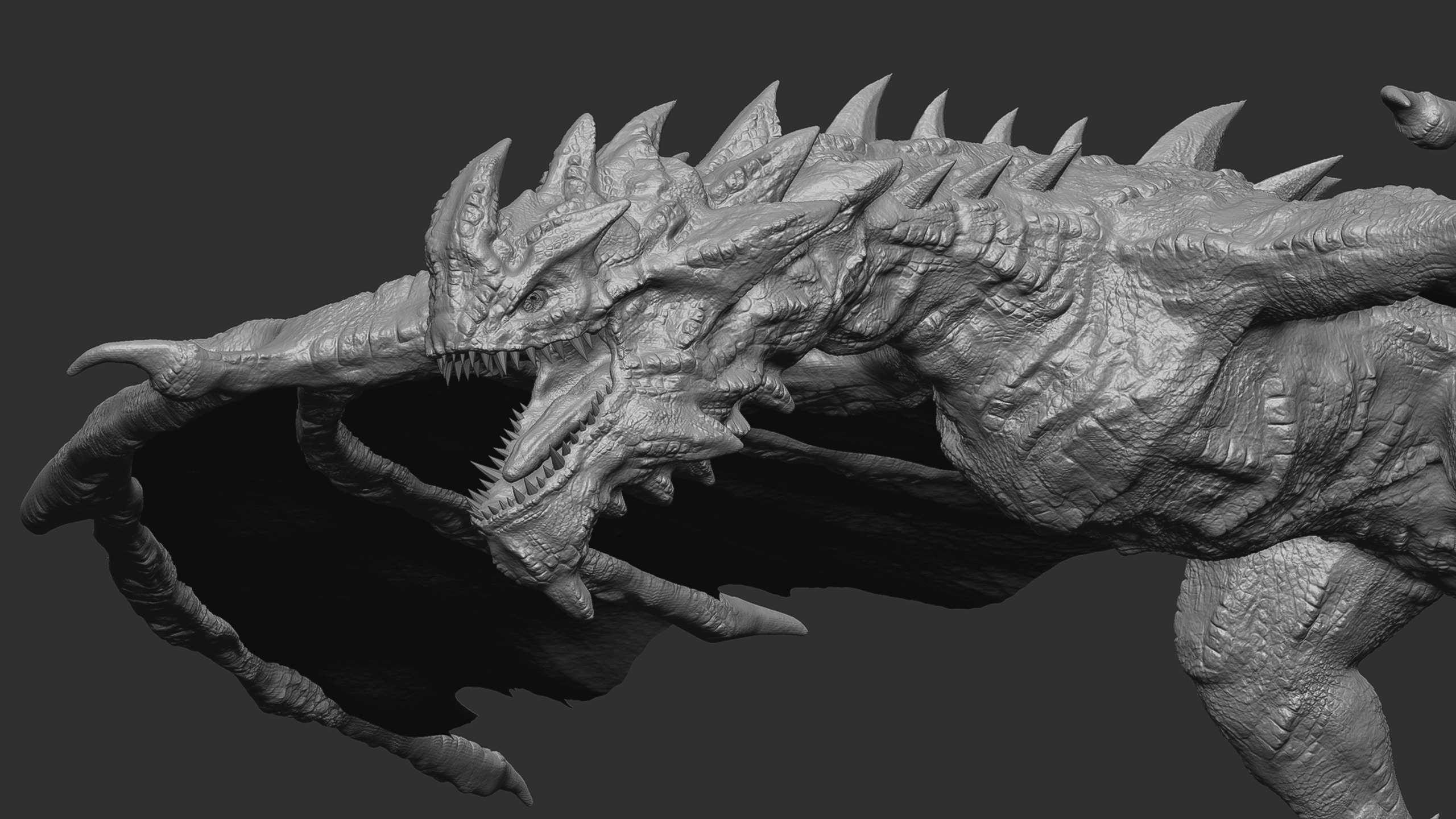 Wyvern Dragon Low-poly 3D model_15