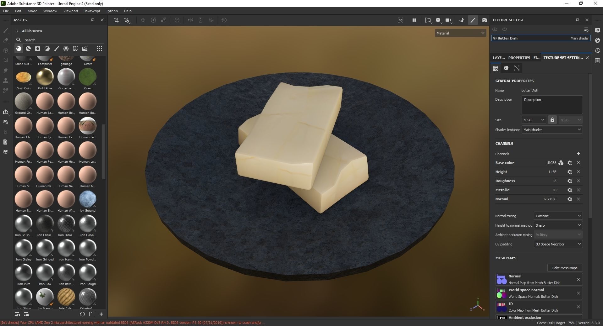 Butter Dish 3D Model Low-poly 3D model_7