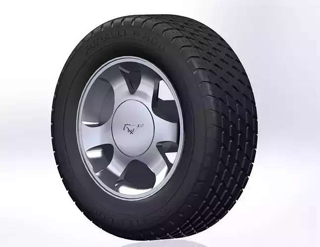 Wheels for scale model of famous ponycar 1999