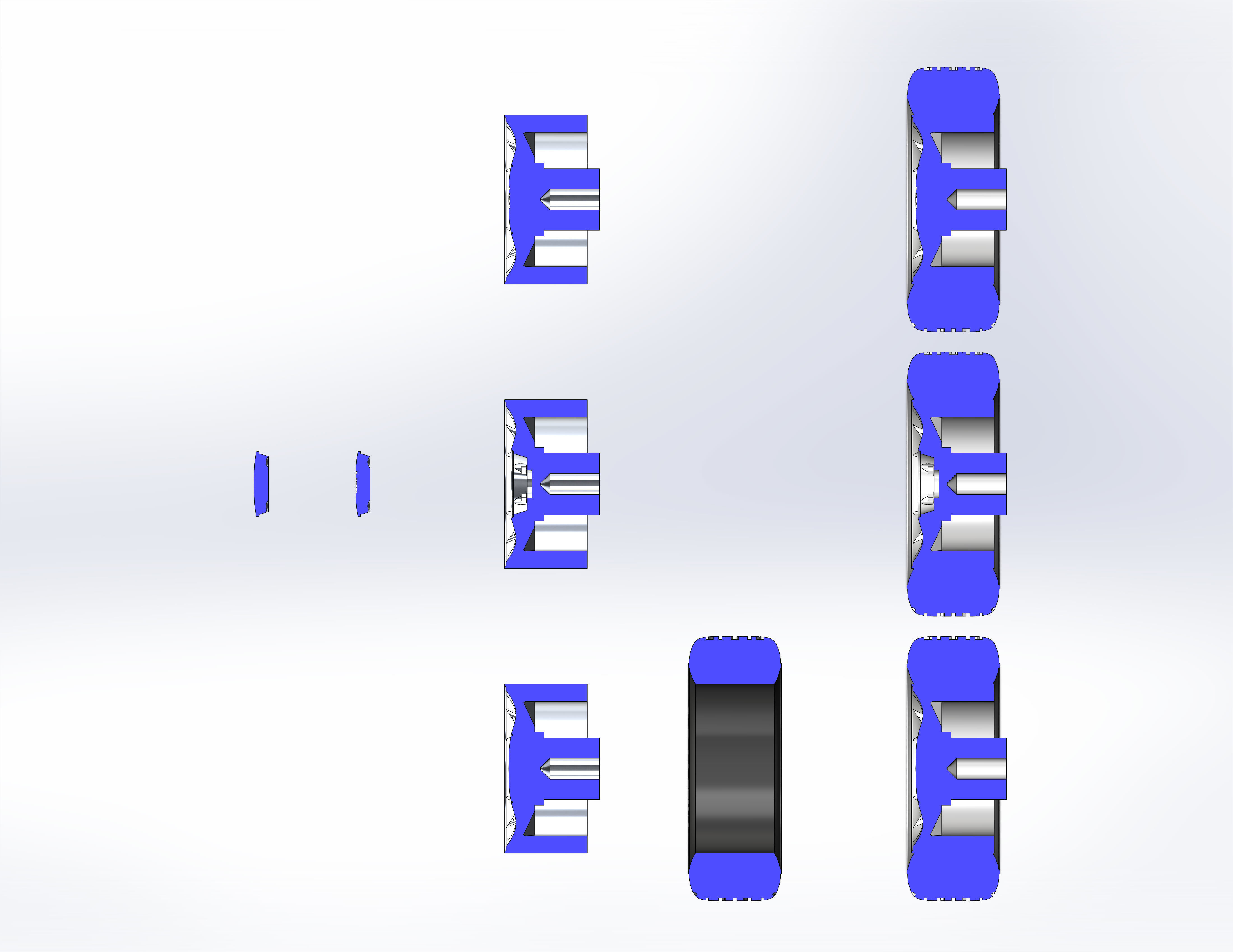 Wheels for scale model of famous ponycar 1999 3D print model_12