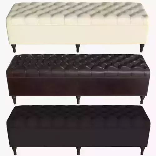 Tufted Upholstered Storage Bench