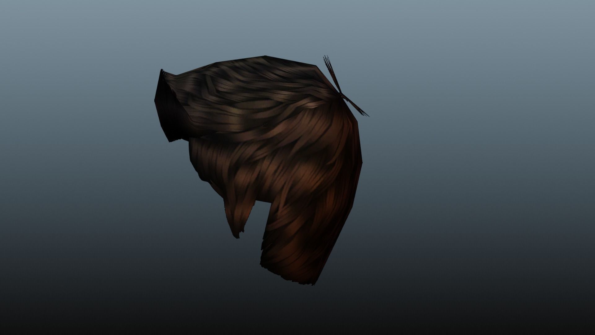 Male hair 3 color Low-poly 3D model_22