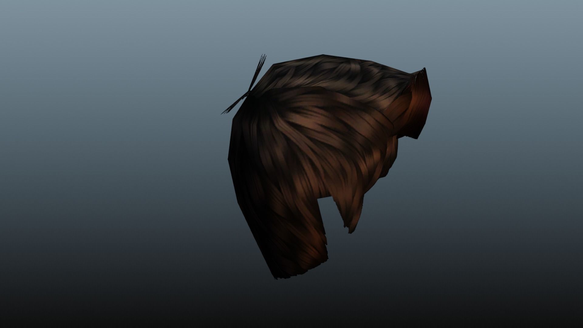 Male hair 3 color Low-poly 3D model_23