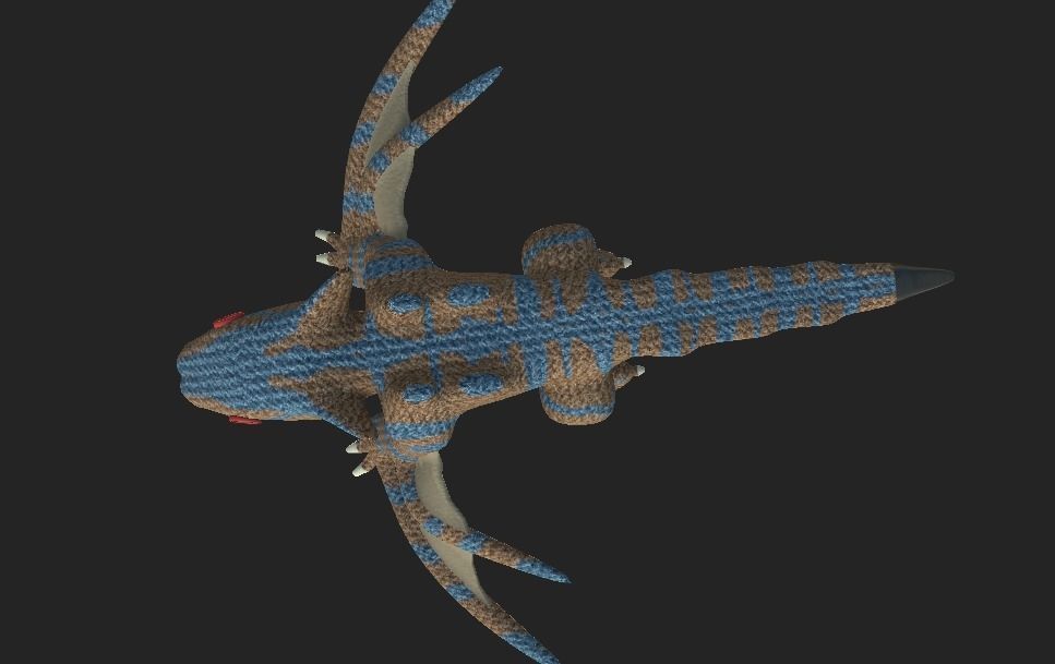 Tigrex Plushy from Monster Hunter Series Low-poly 3D model_4