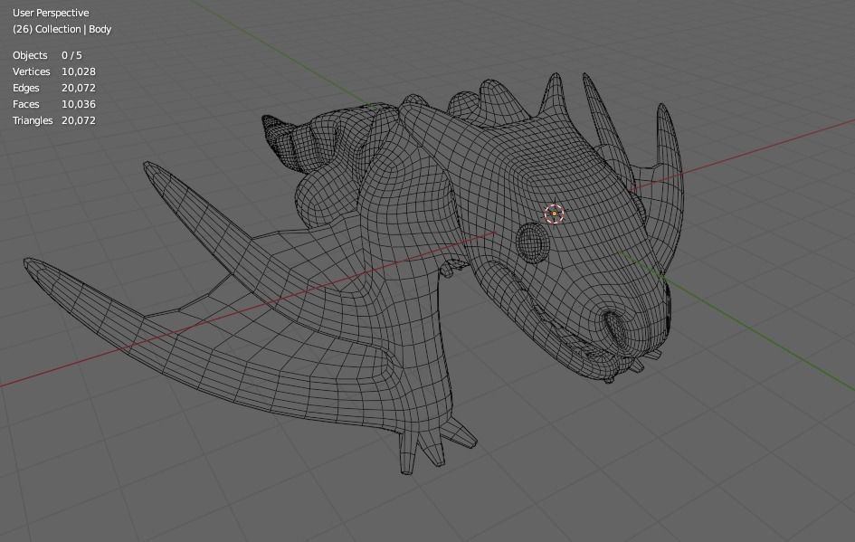 Tigrex Plushy from Monster Hunter Series Low-poly 3D model_7