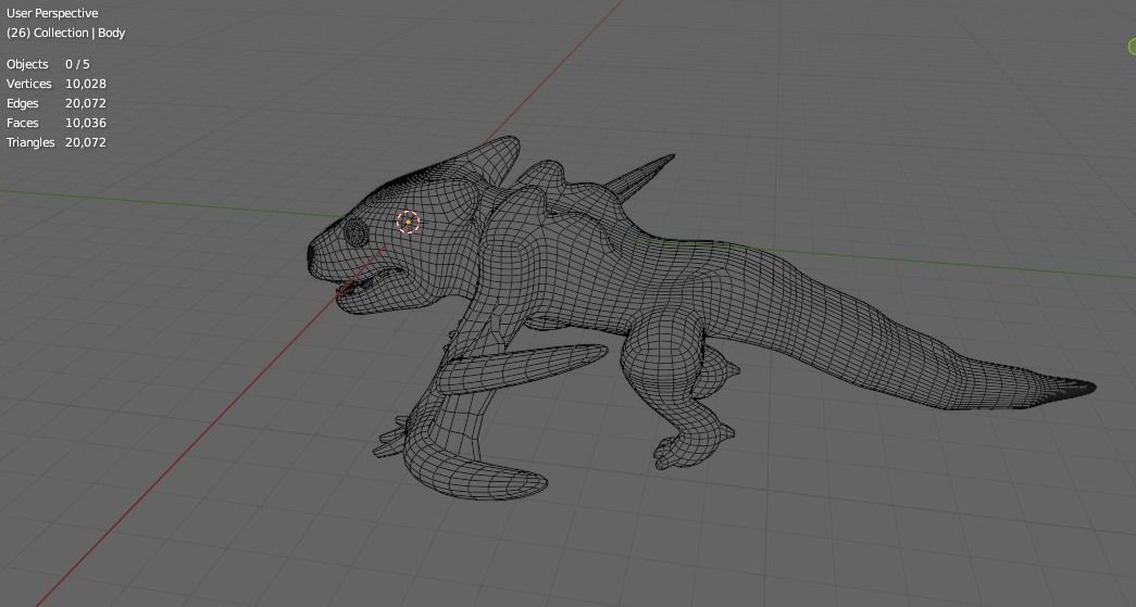 Tigrex Plushy from Monster Hunter Series Low-poly 3D model_8