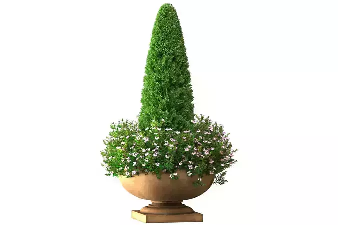 Decorative tree with flowers Porch Front Entrance Doors Patio 