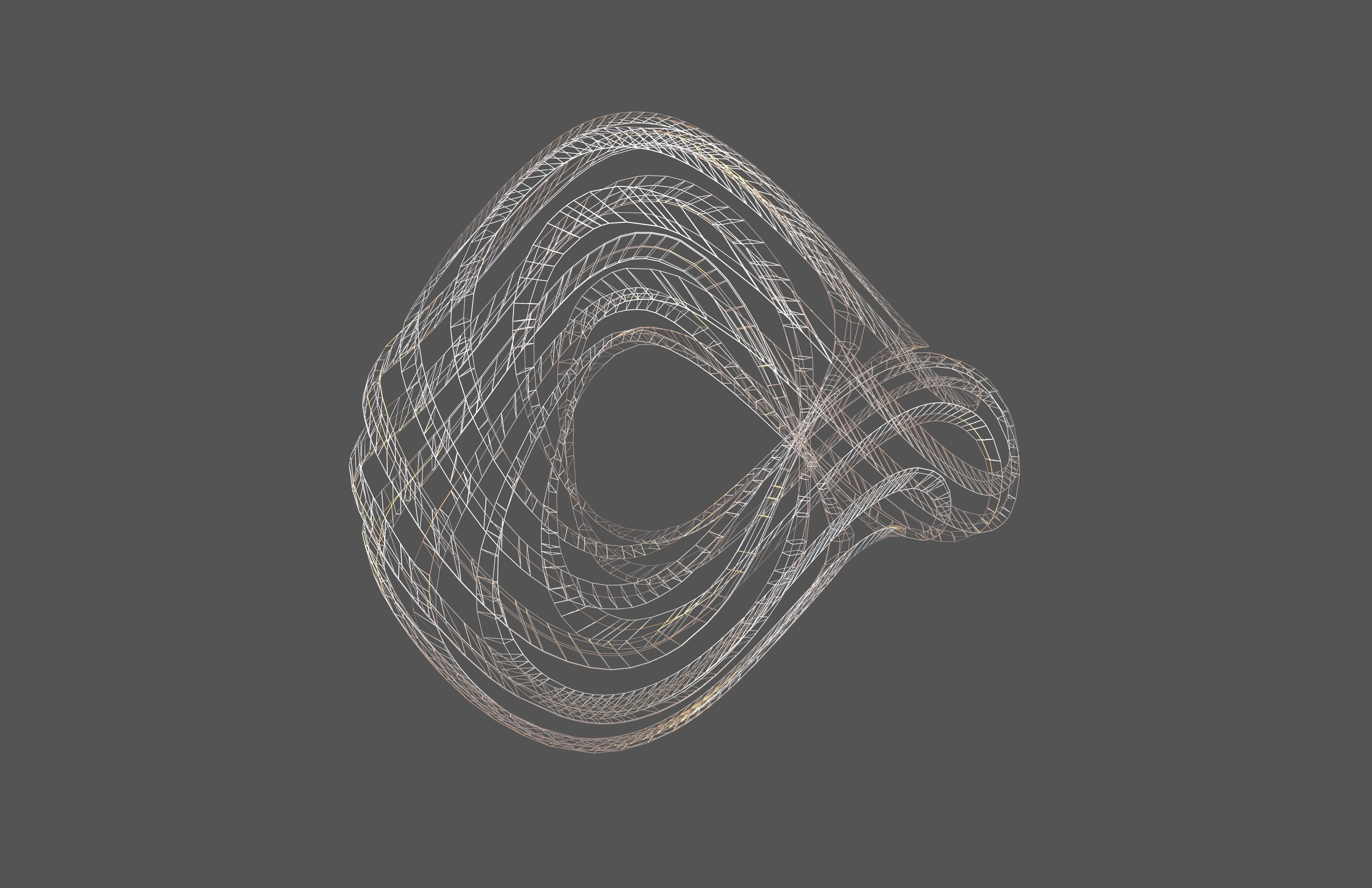 Abstract Ring Sphere v2 002 Low-poly 3D model_1