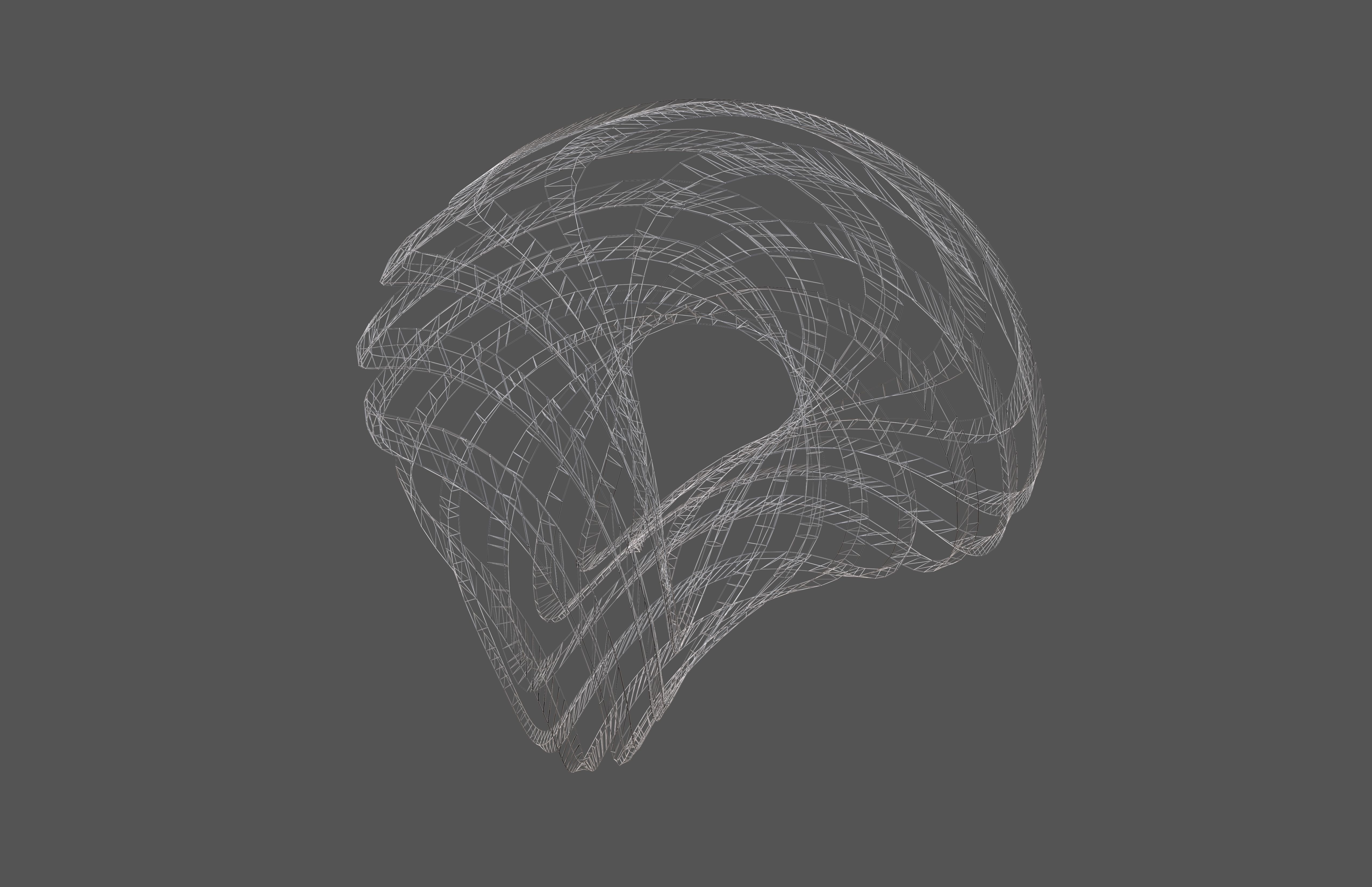 Abstract Ring Sphere v2 003 Low-poly 3D model_5