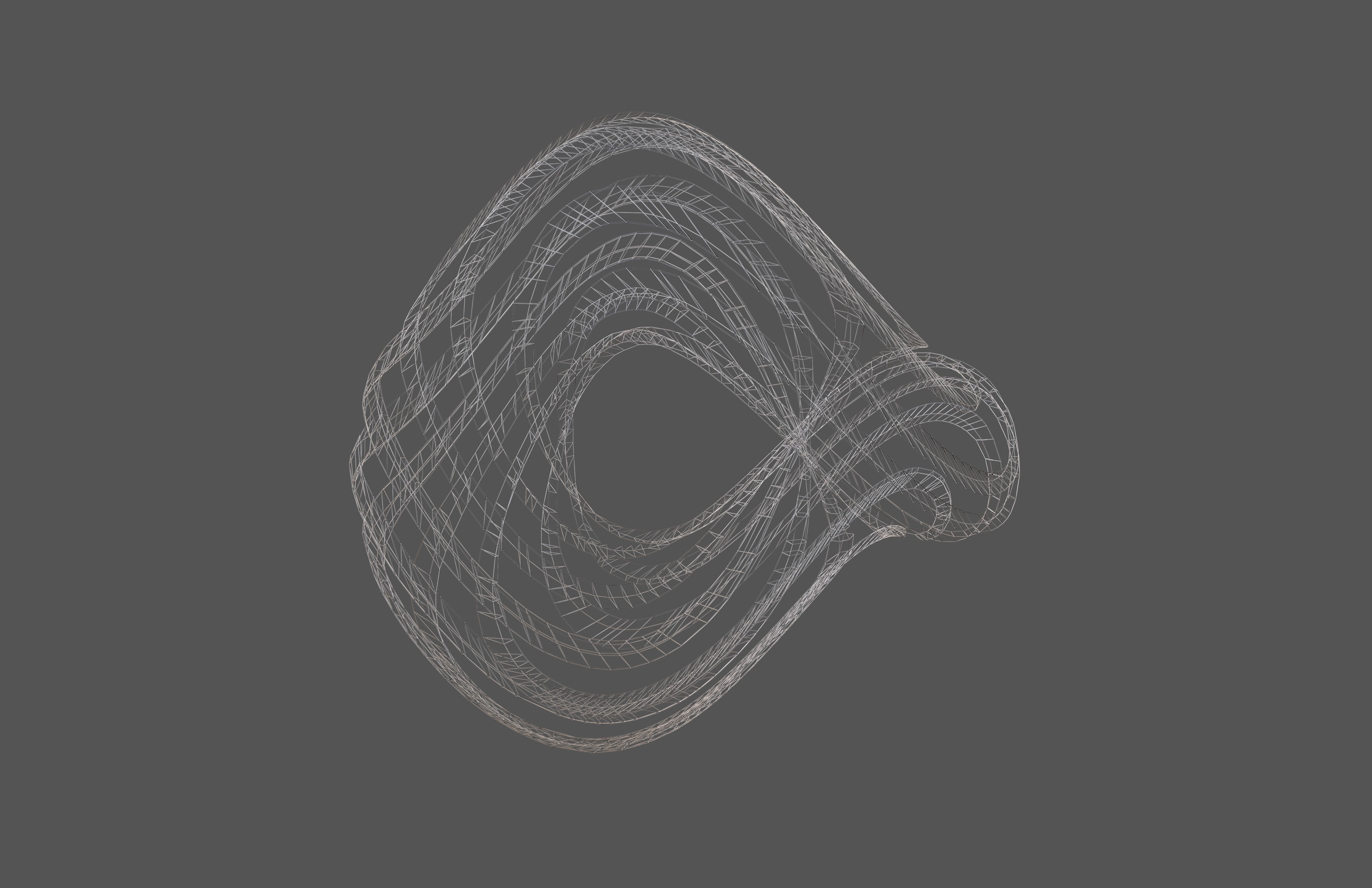 Abstract Ring Sphere v2 005 Low-poly 3D model_4