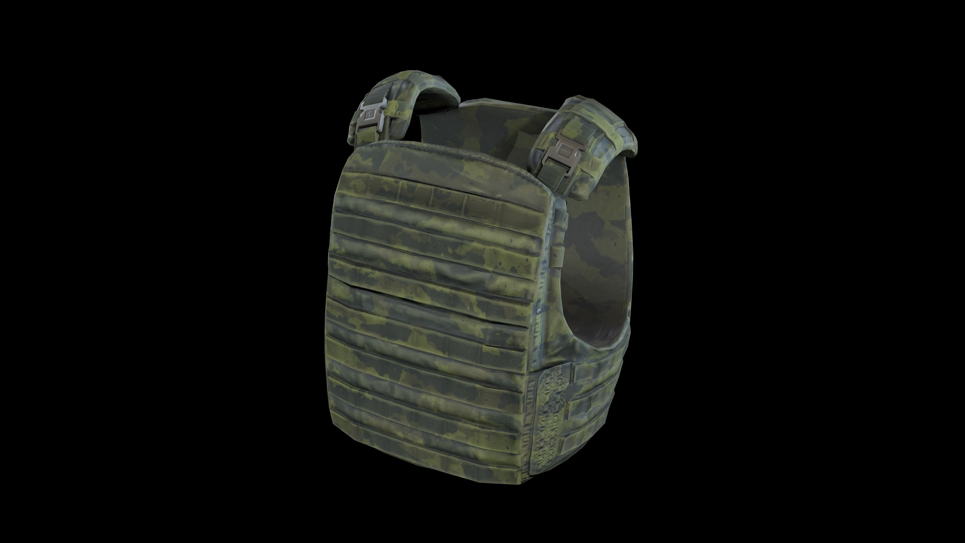 Flak vest Low-poly 3D model_15