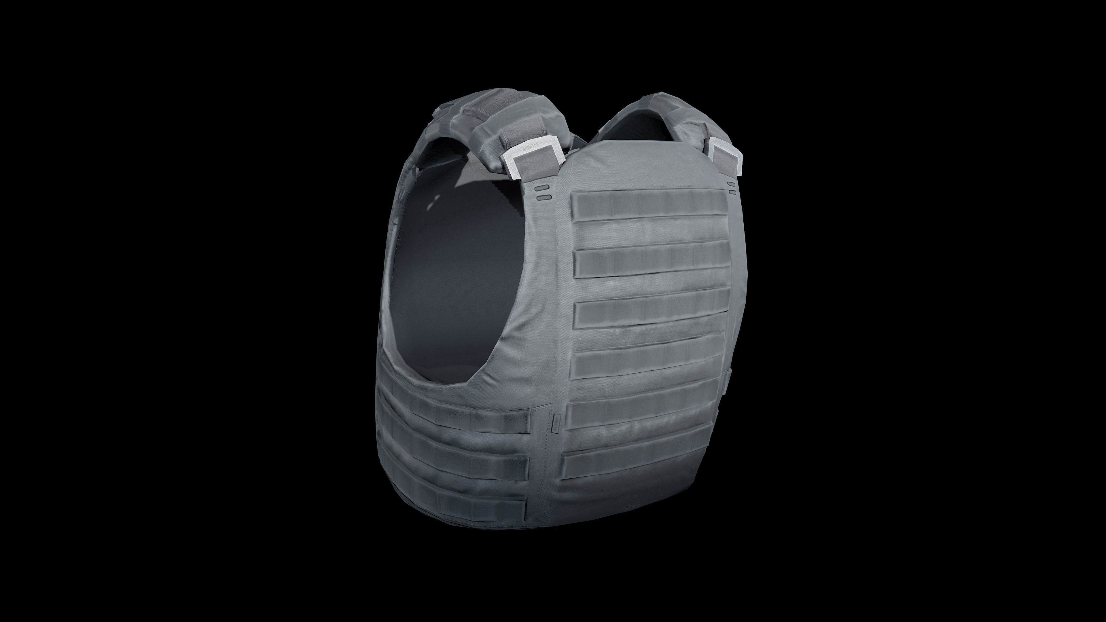 Flak vest Low-poly 3D model_11