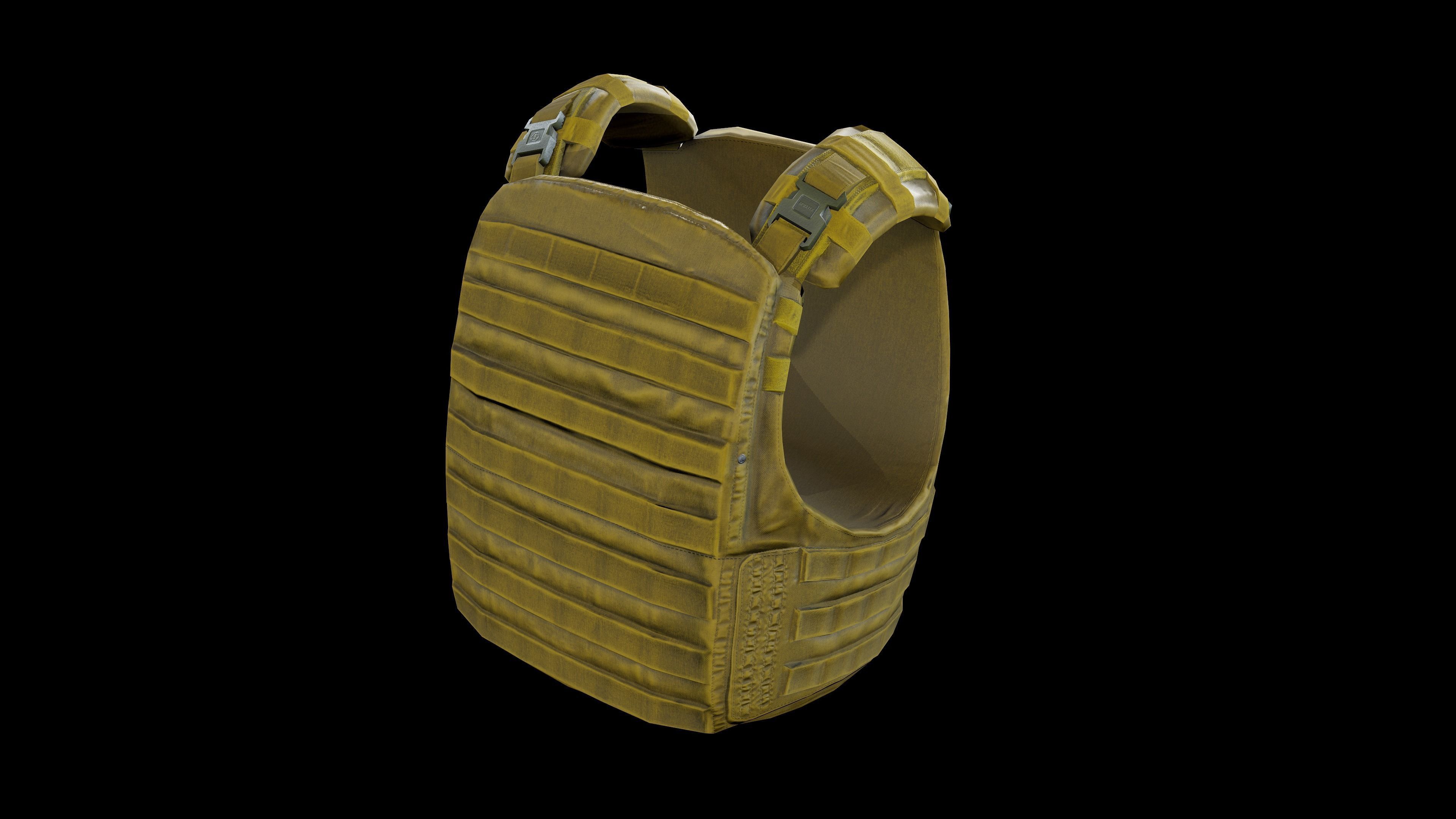 Flak vest Low-poly 3D model_12