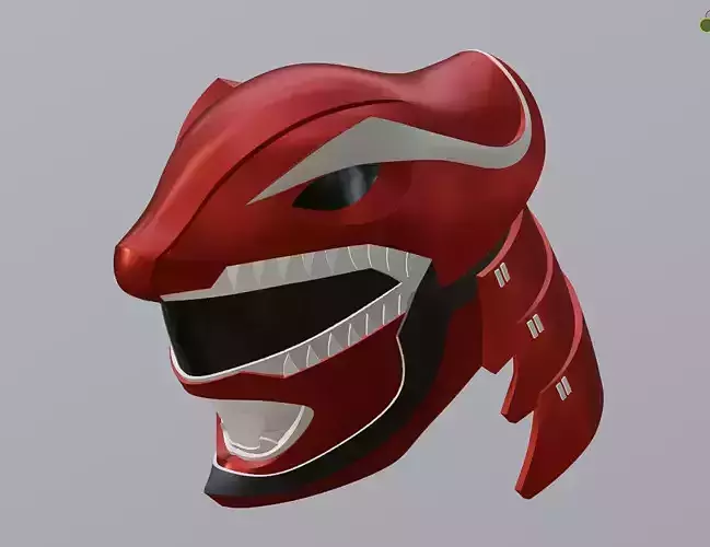 Power ranger Might morphin Red Samurai 3D print model