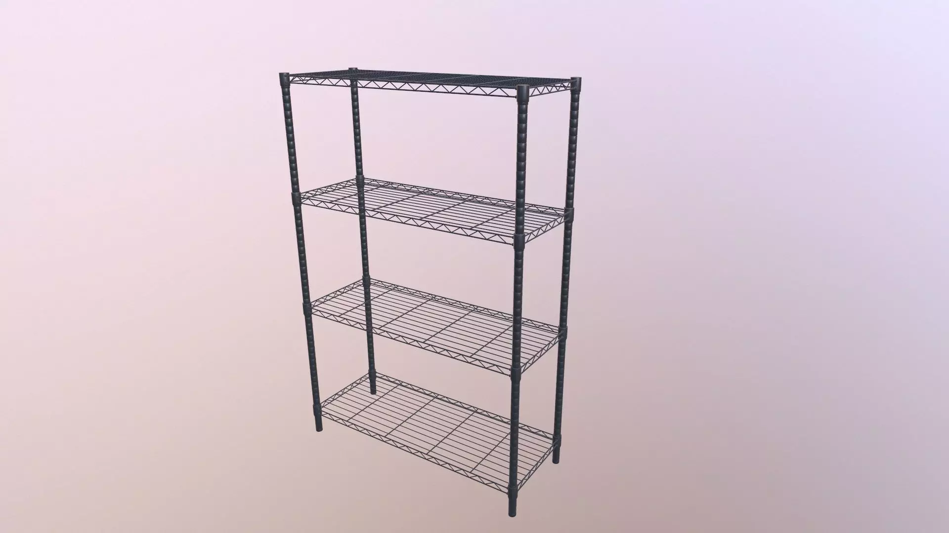 Wire Shelving 3D model_0