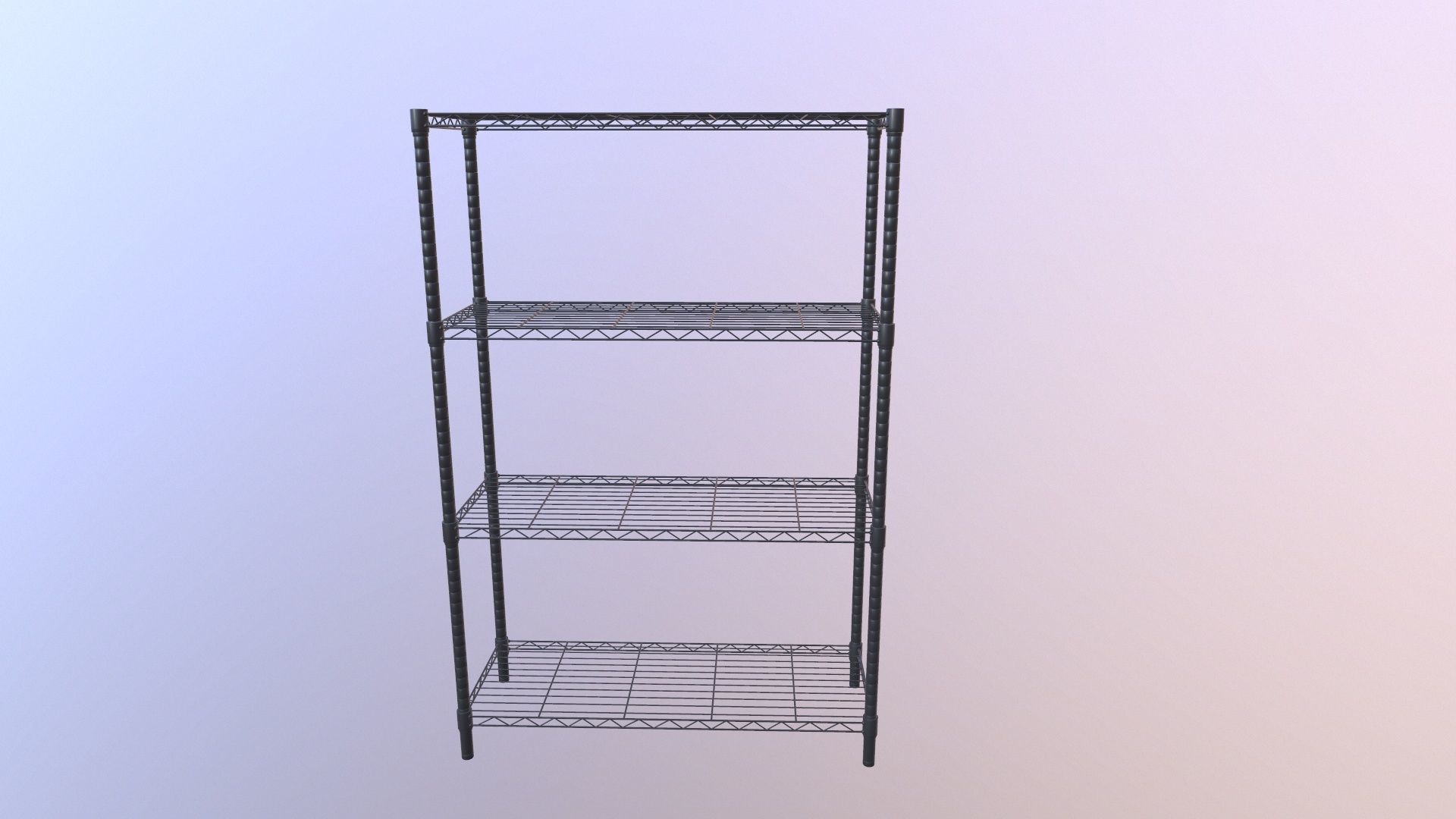 Wire Shelving 3D model_2