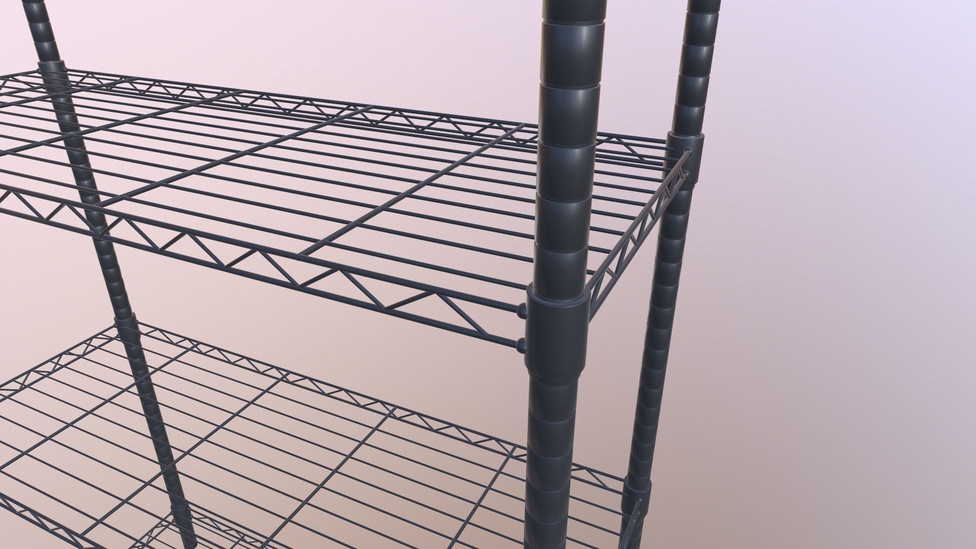 Wire Shelving 3D model_6