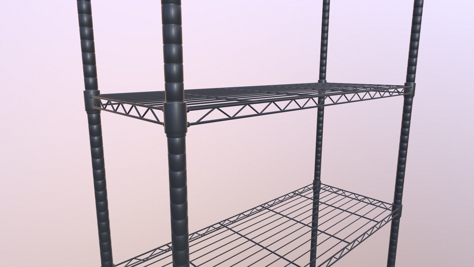 Wire Shelving 3D model_7
