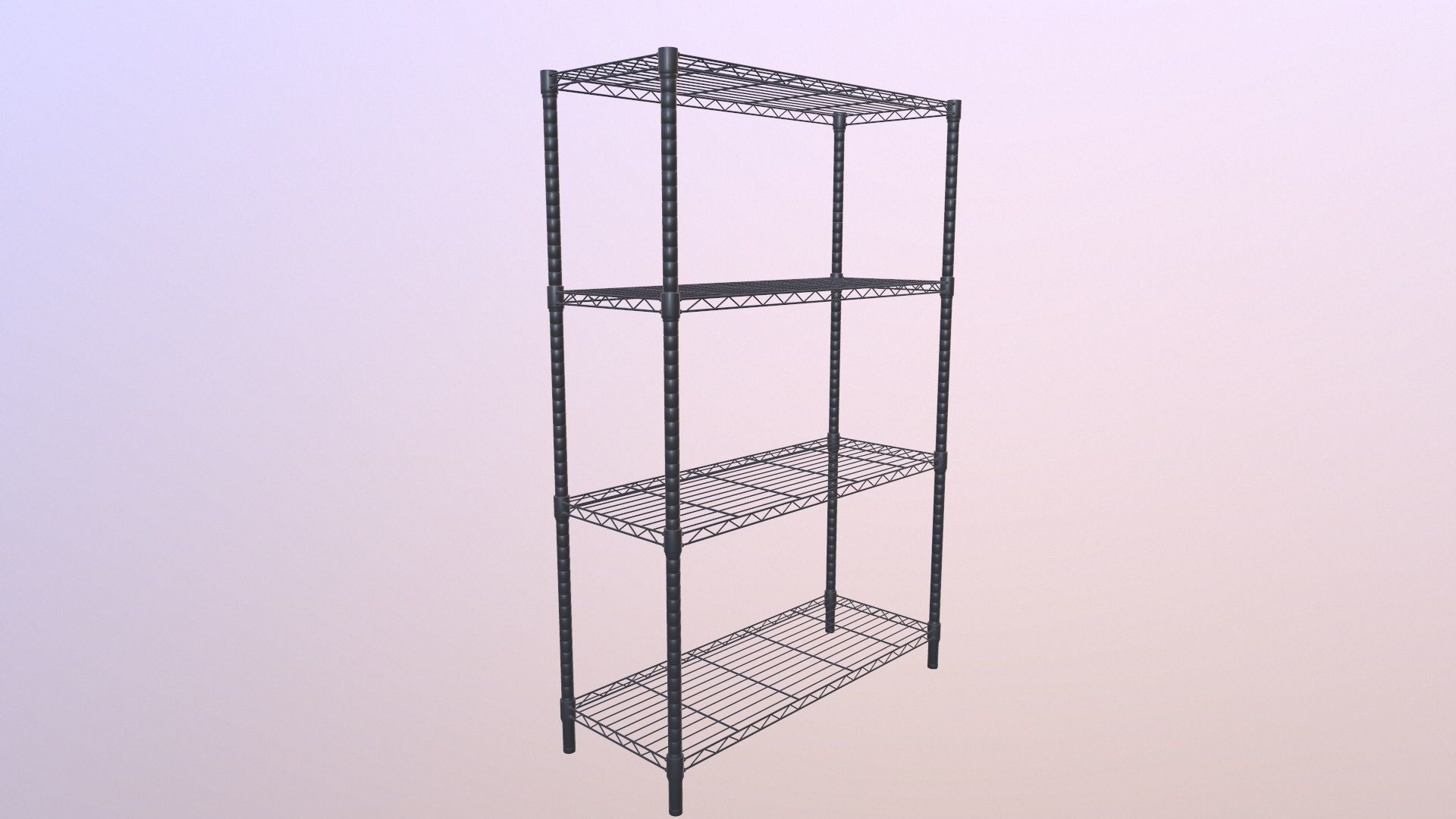 Wire Shelving 3D model_8