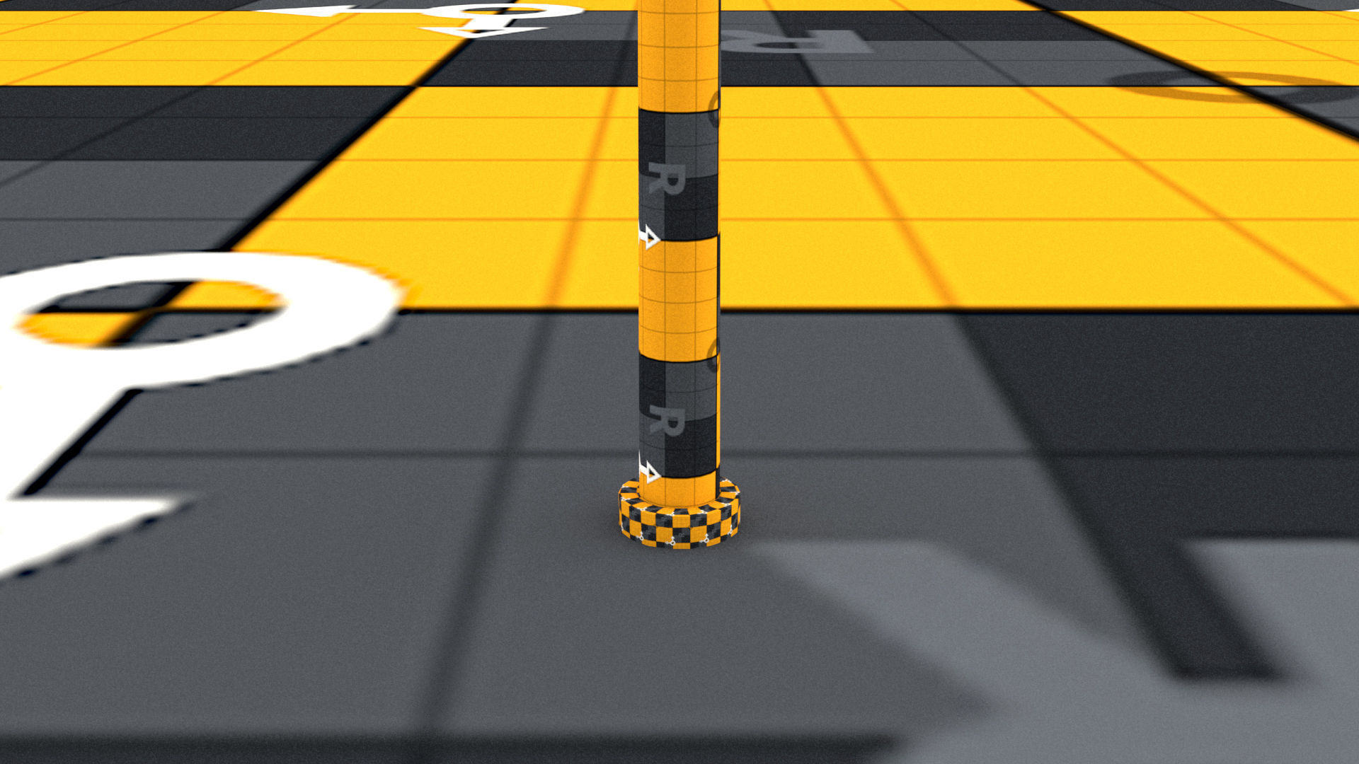 laos Street LED light Low-poly 3D model_8