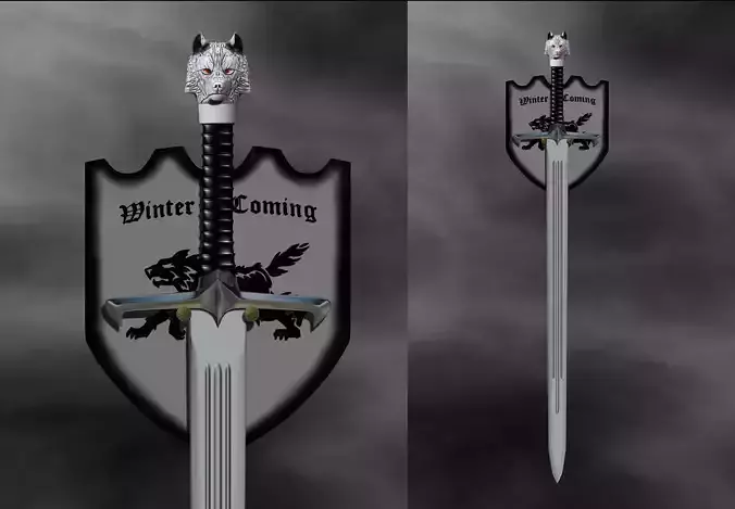 Sword Game of Thrones  120 cm 47 Inch for FDM 3D print model