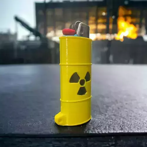  Radioactive Barrel Lighter Cover 3D print model