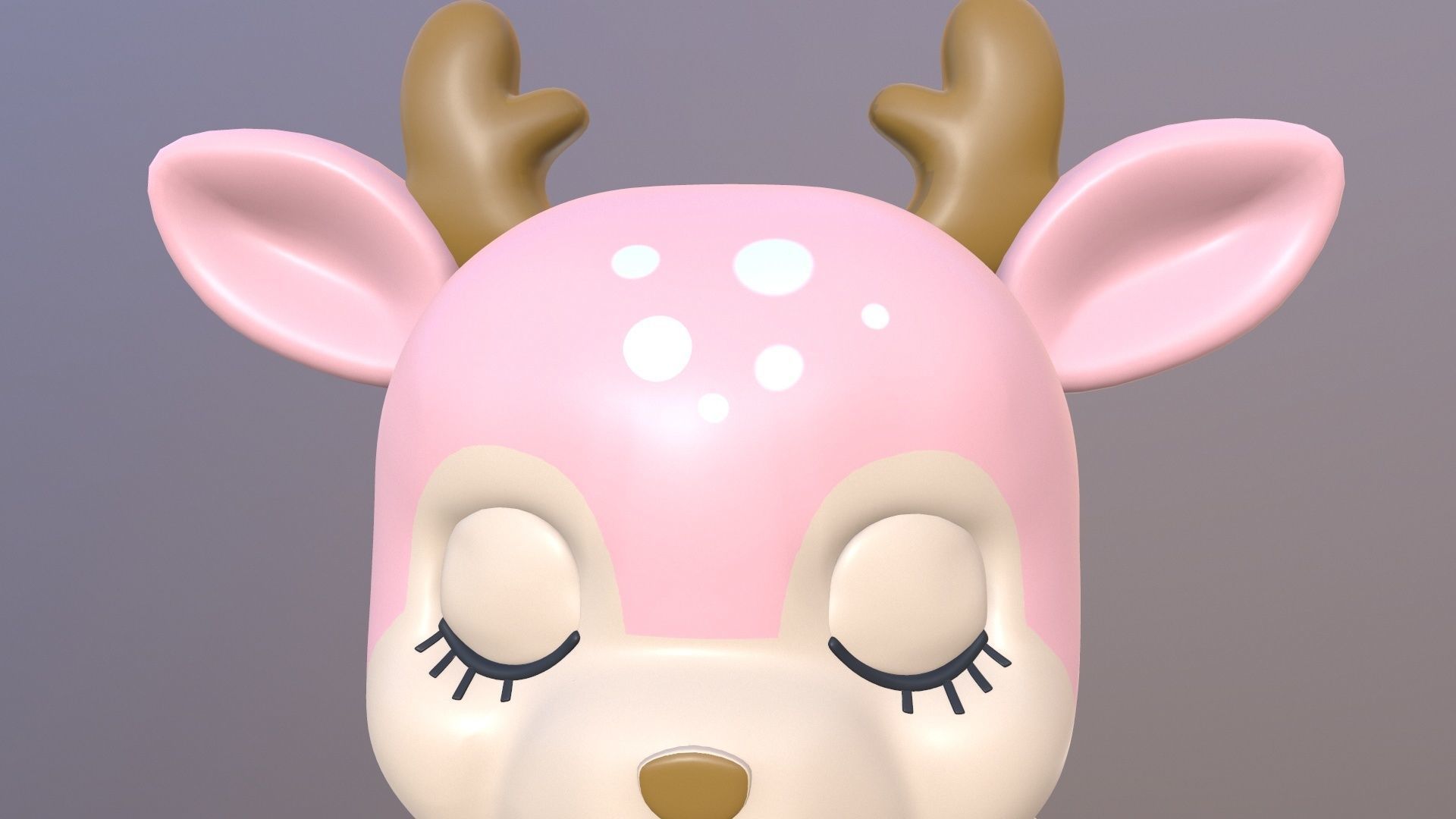 Deer Piggy Kids Toy 3D model_5