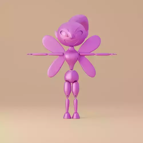 Cute Articulated puppet doll for 3d printing 3D print model