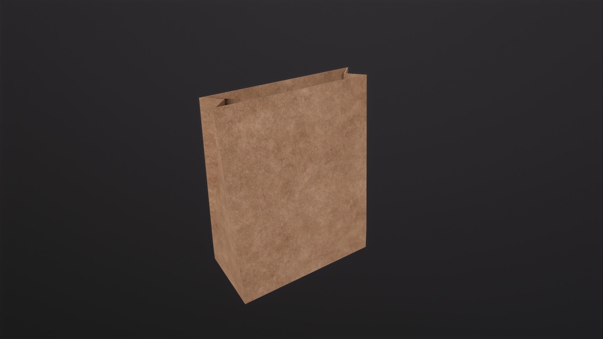 Paper Bag 3D Model Low-poly 3D model_4