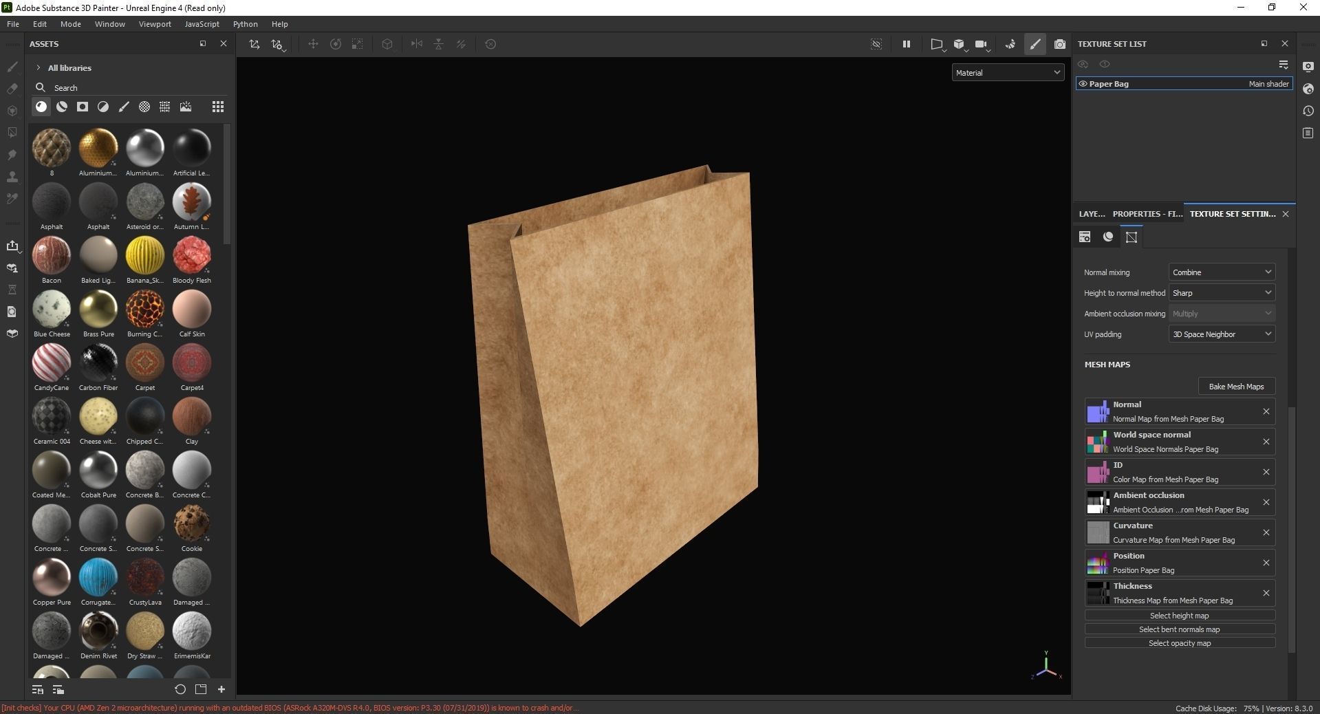 Paper Bag 3D Model Low-poly 3D model_7