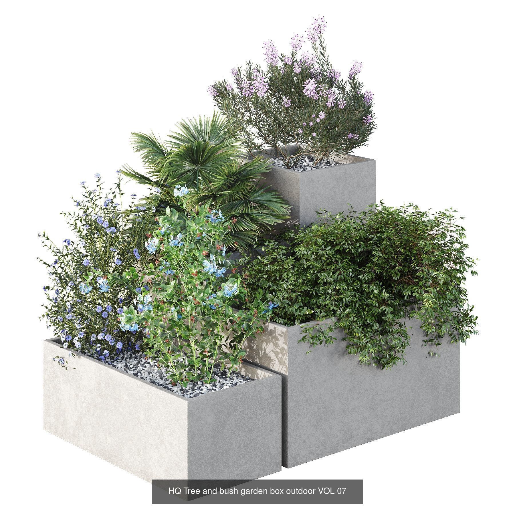  6 Different SETS of outdoor SET VOL84 3D Model Collection_3